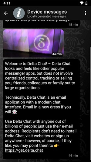 DeltaChat - 基于邮件的去中心化聊天应用 Hero图